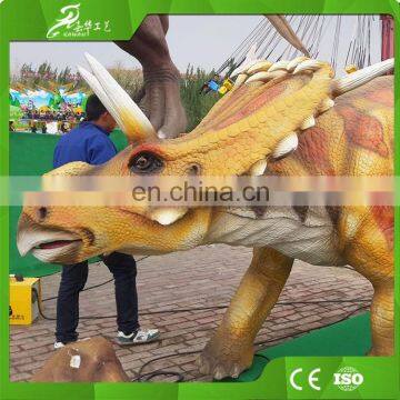 Kawah Life Size Moving Simulation Triceratops Animatronic Dinosaur