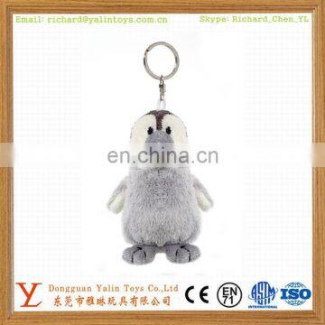 Cute stuffed animal toys plush mini penguin keychain toy 2015 new design