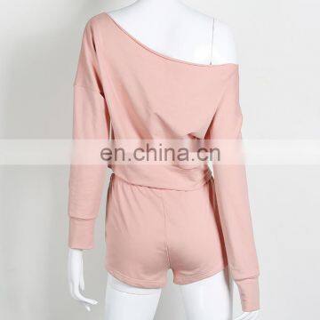 T-WTS005 High Fashion Plain New Products Women Sweat Top Summer Tracksuits