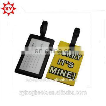 customize word PVC travel luggage tags/airport luggage tags