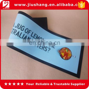 custom rubber drip bar counter mat with best quality