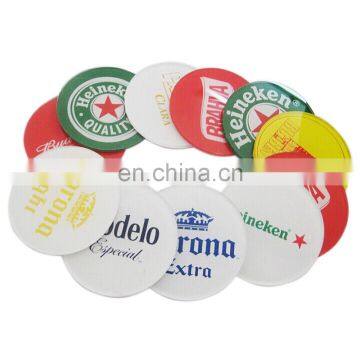 Good quality Custom printed Round Plastic beer Coaster for promotional