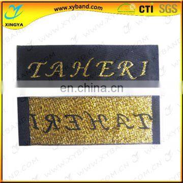 Woven textile label, Satin label for garment