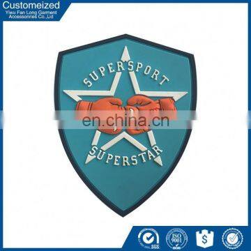 2016High Quality Fashion Promotional Factory Price Rubber Logo Patches photo-2