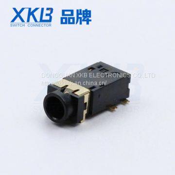Gold Seller 4PIN Patch Gold-plated Footphone Installation Height 4.5mm 3.5 Audio Earphone Jack