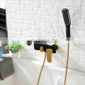 Luxury New Product Wall Mounted Bathtub Hand Held Mixer Shower Faucet Set With Diverter photo-6