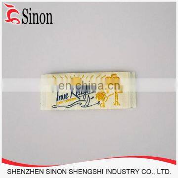 OEM 100 polyester care label swimwear care label custom woven label