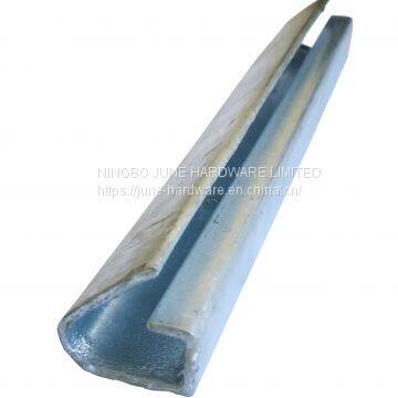 Galvanized steel channel