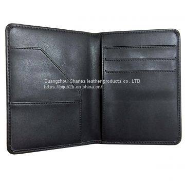 Manufacturers Custom 2019 New Open PU Leather Card ID Package Multi-function Simple Ticket Holder Passport Package photo-5