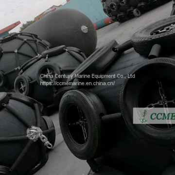 Marine Pneumatic Rubber Fender With Chains and Tyres photo-2