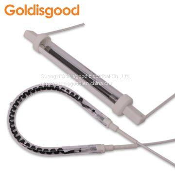 Short Wave White Coated Infrared Heater Tube Quartz Tungsten Heating Lamp photo-2