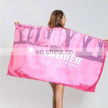 High Quality Sublimation Printing Hotel Shower Quick-Dry Microfiber Beach Towel With Logo photo-2