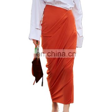 Office Skirts New Fashion Solid Color For Women Casual Dresses Summer Red