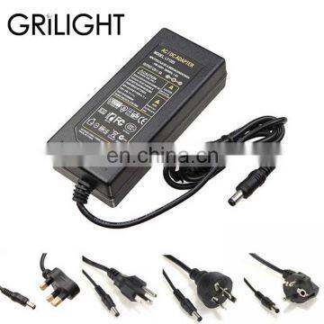 Plug Play 12v 7a 84W dc Adapter 100-240v 50-60hz Desktop Switching Power Supply Desk Top Power Supply
