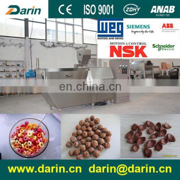 twin screw extruder Fruit Rings Cereal froot loops extruding machinery production line