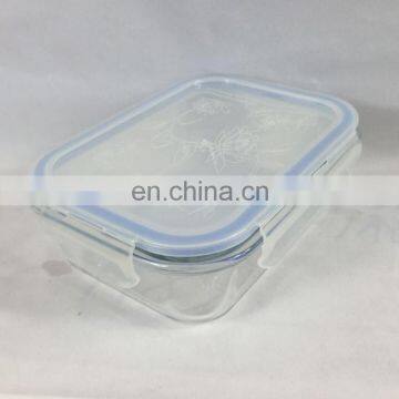 Microwave Oven Safe Glass Food Storage Container With Snap Locking Lid photo-4