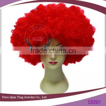 cheap red vast afro party synthetic wigs made in china                        
                                                Quality Choice