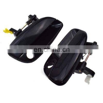 2Pcs Left & Right Front Outside Door Handles Black For 2001-2005 Hyundai Elantra