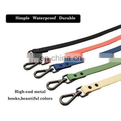 Modern Simple Style Pure Color Waterproof Collar Leash Set High End Dog Products photo-5