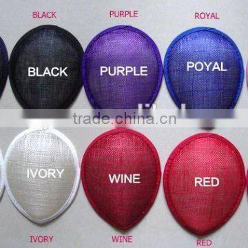 Wholesale Drop Shap Fascinator Sinamay Hat Base