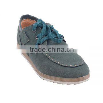 Navy Blue Women Fancy no Brand Sneakers Lace up Saw-toothed Sole Shoes photo-2