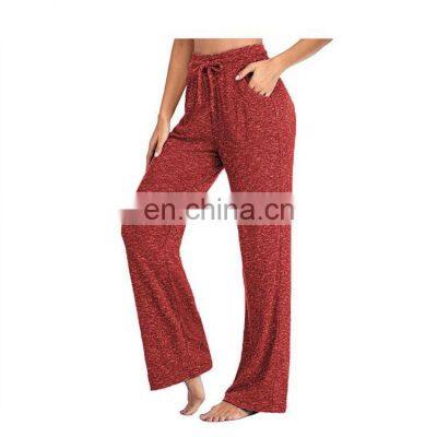 Clothing Wholesale Custom Fashion Casual Sports Pants Quick-drying Loose Yoga Pants Large Size Wide Leg Pants WomenS-5XL photo-2