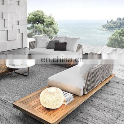 Modern design outdoor rope weave furniture garden sofa set furniture