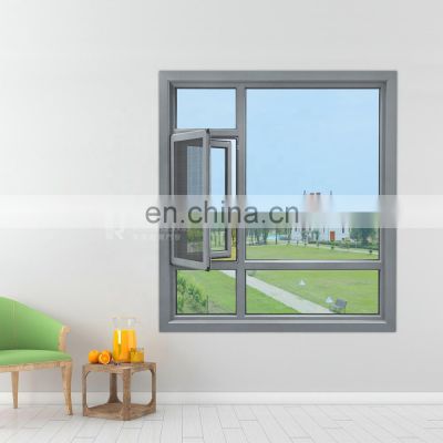 Modern aluminum frame swing balcony screen windows