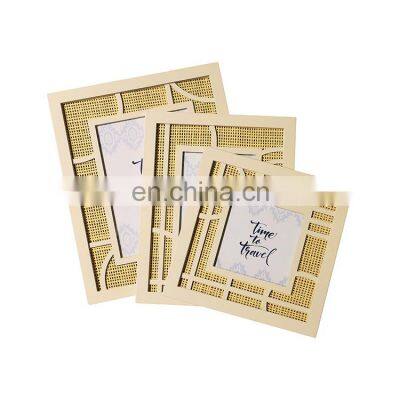 K&B Wholesale 4x6'' Sizes Paper Engraved Wooden Photo Frame for Home Decoration photo-3