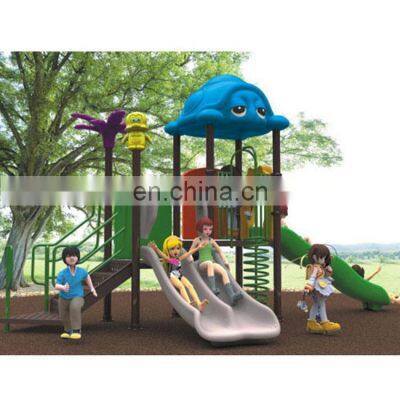 Play center good quality metal toys children house slide outdoor playground seesaw