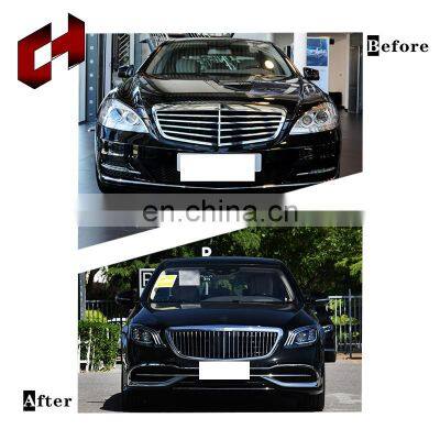 CH Wholesale Wide Hood Side Skirt Tailgate Light Facelift Bodykit For Mercedes-Benz S Class W221 06-12 to W222 MAYBACH