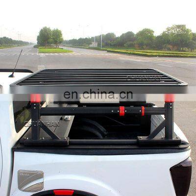 Universal Pickup Trunk Car Luggage Carrier Aluminum Roof Rack Basket for Dmax Accessories