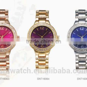 lady watch gift set women japan movt quartz watch stainless steel back crystal stone luxury