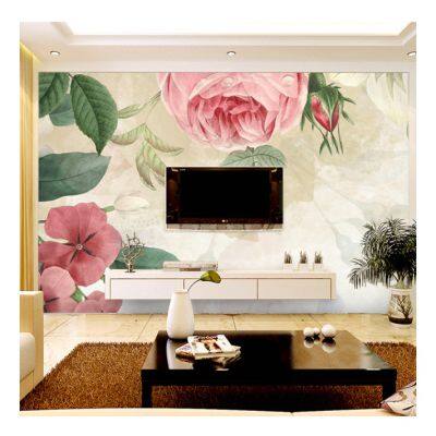 Tropical Wall Murals 3D 5D 8D 16D Wall Mural Decoration Flower Geometric Design For Home Tv Background Dropshipping photo-5