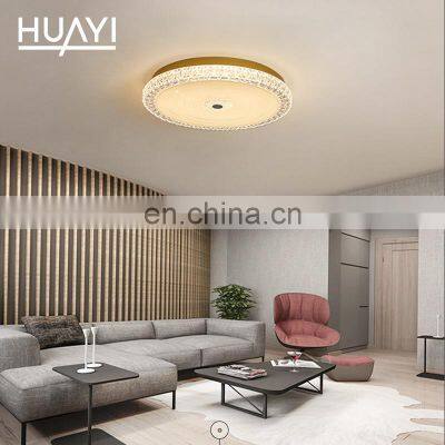 HUAYI Wholesale Nordic 36w Living Room Restaurant Crystal LED Modern Ceiling Light