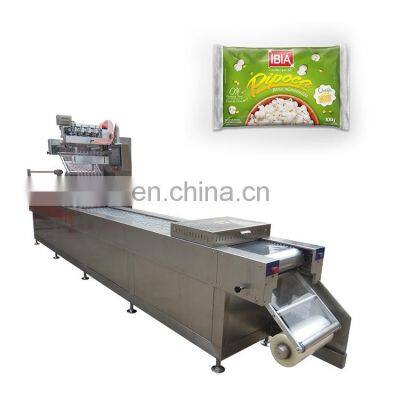 automatic moldified atmosphere fruit and vegetable food vacuum thermoforming packing machine