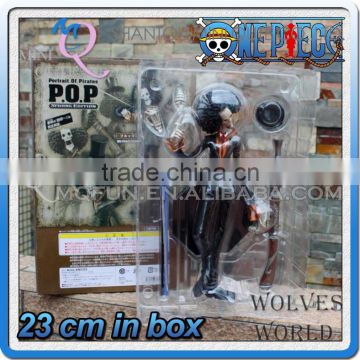 MINI QUTE 23 cm japanese anime Pirates one piece action figure Brook skeleton head brinquedos boys in box NO.MQ 073