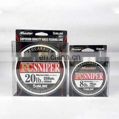 SUNLINE FC SNIPER 150m lure fluorocarbon 100% clear  fluorocarbon coating fishing line