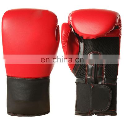 Wholesale professional Fitness PU Boxing Gloves custom logo leather boxing gloves