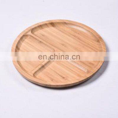 Japanese Style High quality Eco Friendly Sushi Round Wooden Bamboo Serving Trays