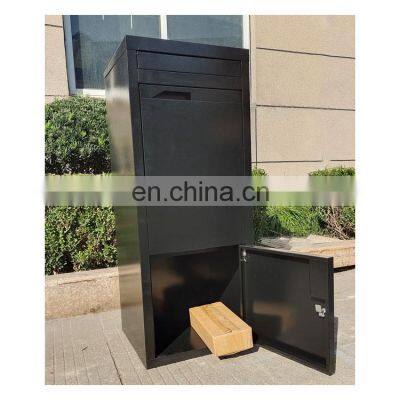 Residential And Commercial Garden Rustic Rustproof Courier Parcel Security Package Receiving Mail Drop Box Delivery