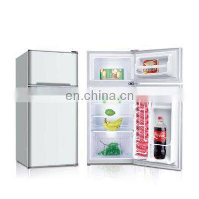 93L Factory Directly Supply R600a VCM.S.S Color Double Door Ningbo Refrigerator