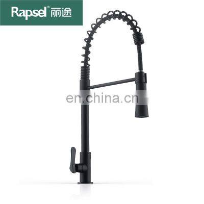 Rapsel  torneira gourmet single cold  matte black kitchen faucet stainless steel pull out  faucet kitchen