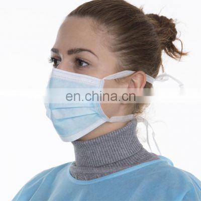 Face Mask Disposable Adults 3Ply Non-Woven with Nose Clip Ear Loop Blue 50Pack