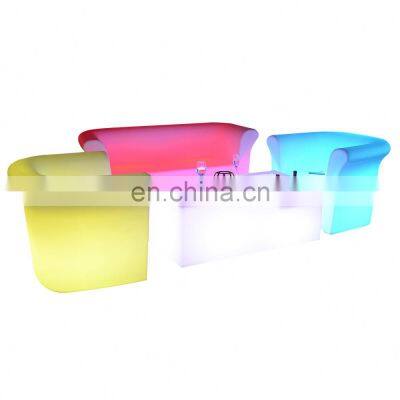 Led Sofa Set Furniture Luxury Set Living Room Sofas Bar Table and Chairs photo-4