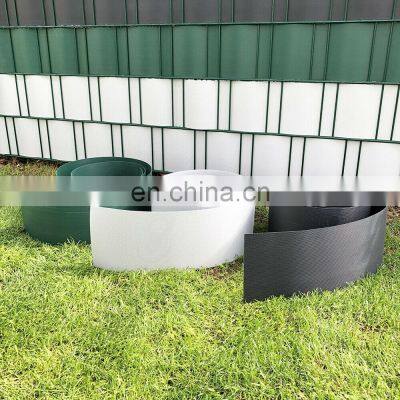Ral7040 Privacy Screen Garden Protection 4.7cmx50m Vertical Grau Pvc Hard Strip Fence With Clips photo-5