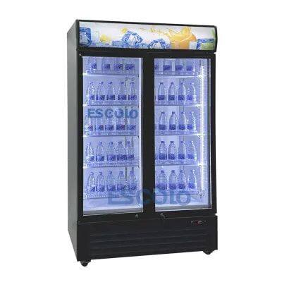 ES-900H Double glass door commercial cooler