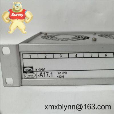 HIMA K9203 (996920302) High-Output Cabinet Fan Module: Keeping Critical Control Systems Cool Under Pressure