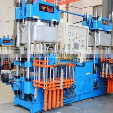 Double Axles Automatic Plate Vulcanizing Molding Machine Rubber Machine