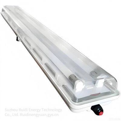 explosion-proof and anti-corrosion all-plastic fluorescent lamp, 2*18w, three-proof fluorescent lamp and ceiling lamp for chemical and pharmaceutical industries